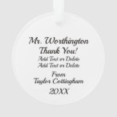 Wetenschap - Leraar - Ornament (achterkant)