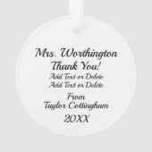 Wetenschap - Leraar - Ornament (achterkant)