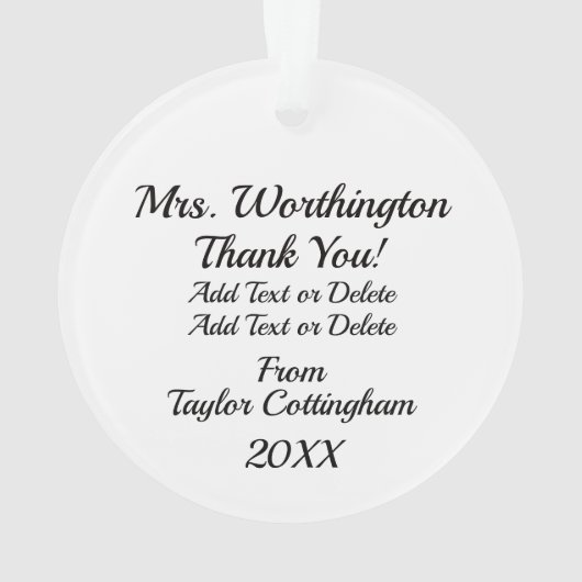 Wetenschap - Leraar - Ornament (achterkant)