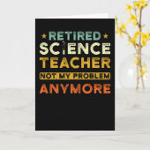 Wetenschap Leraar Pensioen Gift Kaart (Gele Bloem)