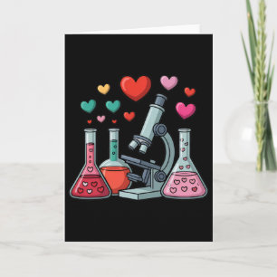 Wetenschap Liefde Hartjes Stem Leraar Valentijn Kaart