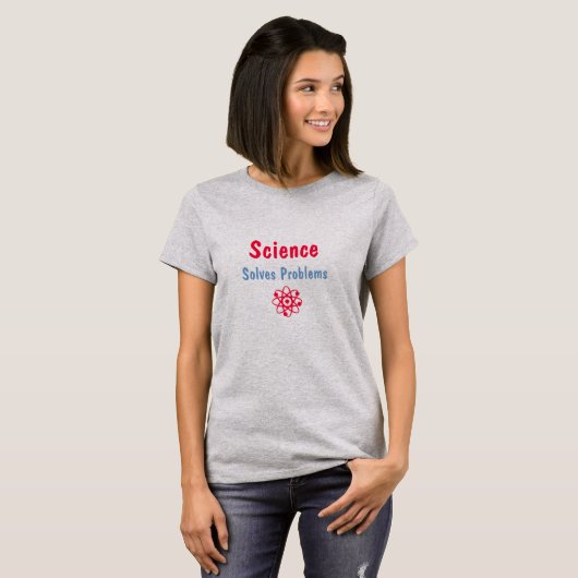 Wetenschap lost problemen op T-Shirt - Vrouwen (Voorkant volledig)