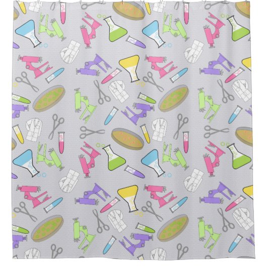 Wetenschap Medisch Onderzoek Douchegordijn (Voorkant)