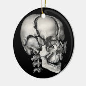 Wetenschap Menselijke Anatomie, Antiek schedel Keramisch Ornament (Links)
