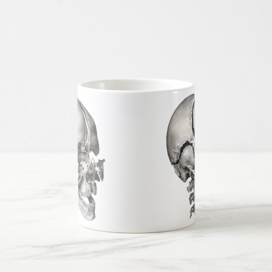  Wetenschap Menselijke Anatomie, Antiek schedel Koffiemok (Center)