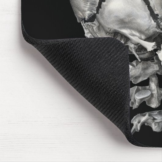 Wetenschap Menselijke Anatomie, Antiek schedel Muismat (Hoek)