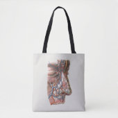  wetenschap menselijke anatomie, gezicht met neus tote bag (Voorkant)