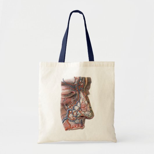  wetenschap menselijke anatomie, gezicht met neus tote bag (Voorkant)
