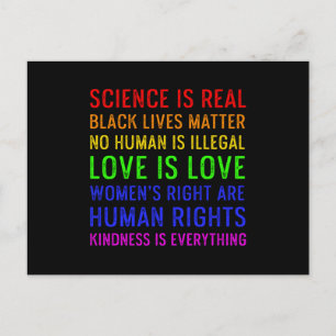 Wetenschap Mensenrechten Liefde Kindness Pride Gif Briefkaart