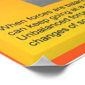 Wetenschap, Natuurkunde, Strijdkrachten en bewegin Poster (Hoek)