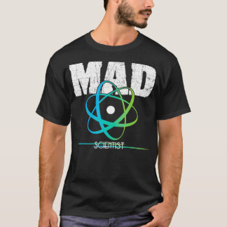 Wetenschap Nerd Geek Mad Scientist Atom Design T-shirt