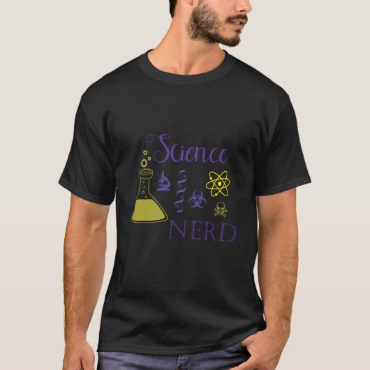 Wetenschap Nerd-symbolen shirt (Voorkant)