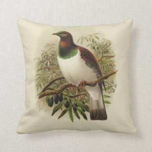 wetenschap NZ Birds - Kereru Square Cushion Kussen
