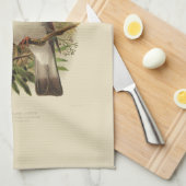  wetenschap NZ Birds - Kereru Tea Towel Theedoek (Quarter Fold)