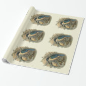  wetenschap NZ Birds - Kingfish Cadeaupapier (Uitgerold)