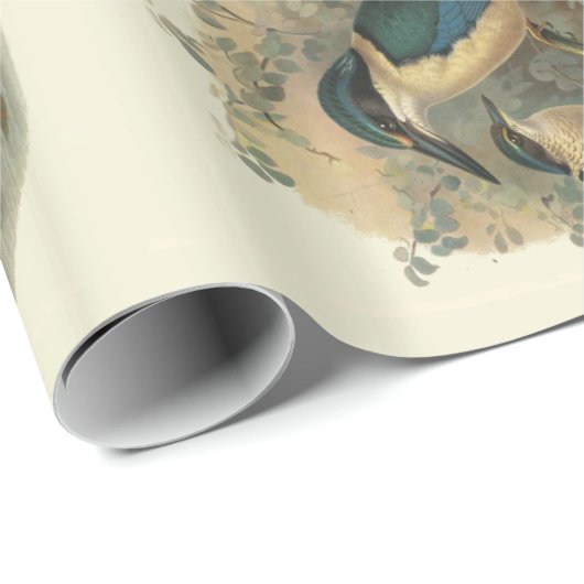  wetenschap NZ Birds - Kingfish Cadeaupapier (Rol Hoek)