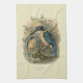 Wetenschap NZ Birds - NZ Kingfisher Theedoek (Verticaal)