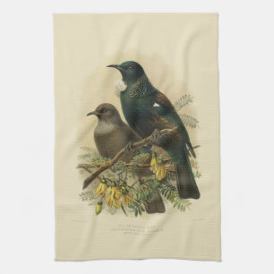 wetenschap NZ Birds - Tui Tea Towel Theedoek