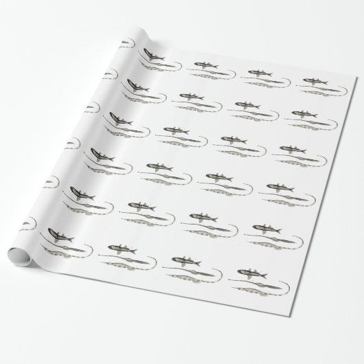  wetenschap NZ Fish - Pipet en lantaarnvis Cadeaupapier (Uitgerold)