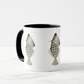 Wetenschap NZ Vis - Vloeiend leren jasje Mok (Voorkant links)