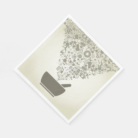 Wetenschap Objecten Papieren servetten (Hoek)