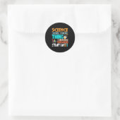 Wetenschap omdat het beter is om alles uit te zoek ronde sticker (Tas)