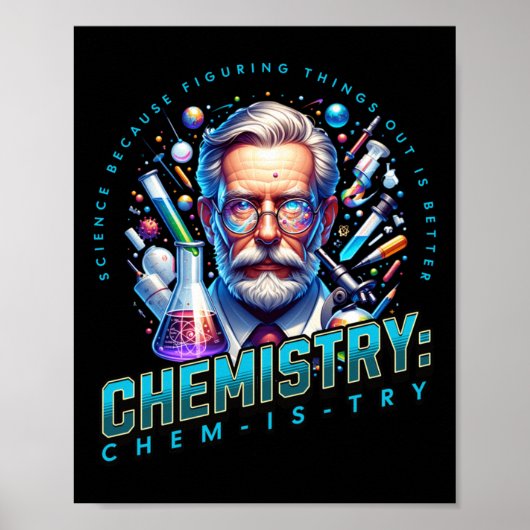 Wetenschap omdat het beter is om dingen uit te zoe poster (Voorkant)