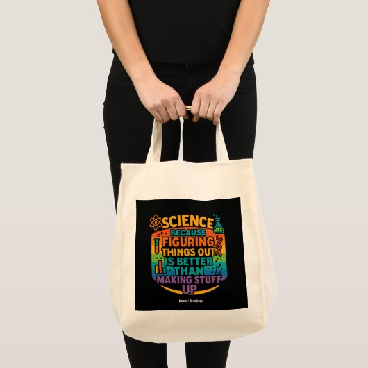 Wetenschap Omdat Uitvogelen Leuk Is Cadeau Tote Bag (Voorkant (product))