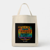 Wetenschap Omdat Uitvogelen Leuk Is Cadeau Tote Bag (Achterkant)