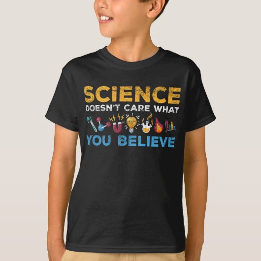 Wetenschap op het gebied van chemie en fysica t-shirt (Voorkant)