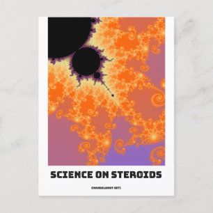 Wetenschap op het gebied van steroïden Mandelbrot Briefkaart
