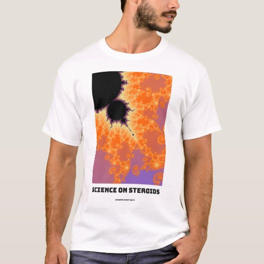 Wetenschap op het gebied van steroïden Mandelbrot  T-shirt (Voorkant)