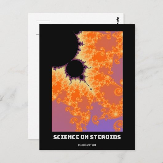Wetenschap op steroïden Mandelbrot fractal - Weten Briefkaart (Voorkant / Achterkant)