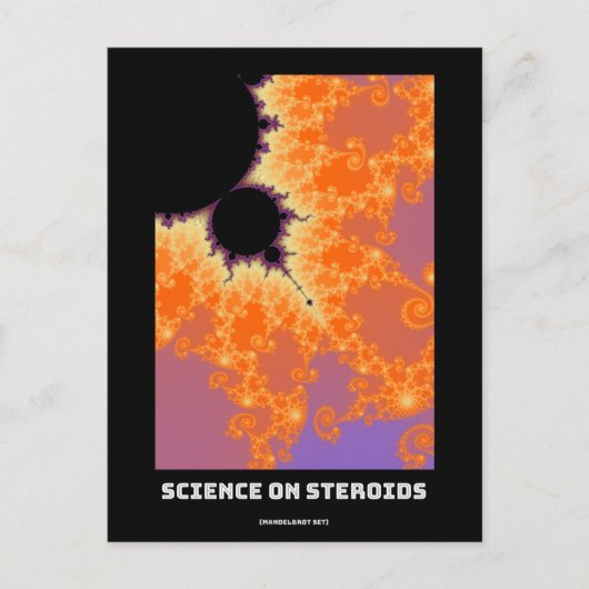 Wetenschap op steroïden Mandelbrot fractal - Weten Briefkaart (Voorkant)