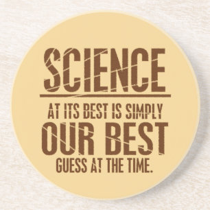 Wetenschap op zijn best zandsteen onderzetter