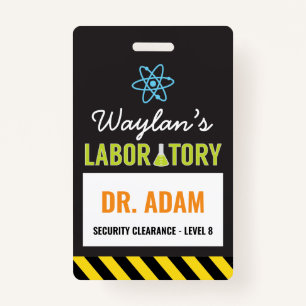 Wetenschap partij ID Badge Scientist Badge