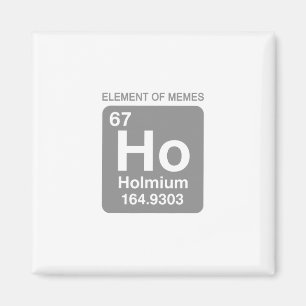 Wetenschap Periodiek Systeem 67 Meme Element Van M Magneet