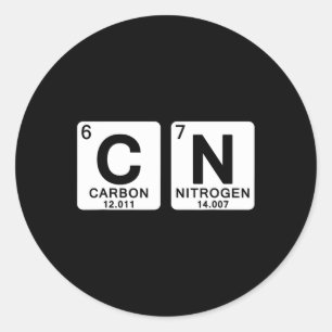 Wetenschap Periodiek Systeem 67 Meme Leraar Grappi Ronde Sticker