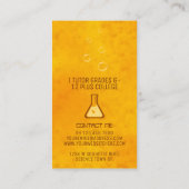 Wetenschap Privé Tutor Mosquito in Amber Fossil Visitekaartje (Achterkant)