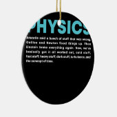 Wetenschap Quantum Mechanic Nerd Geek Physics Keramisch Ornament (Rechts)