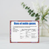 Wetenschap, Reactiviteit, gebruik van edelgassen Briefkaart (Staand voorkant)