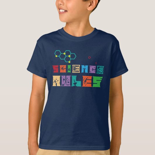 Wetenschap regeert kinder t-shirt (Voorkant)