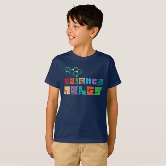 Wetenschap regeert kinder t-shirt (Voorkant volledig)