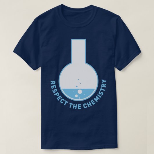 Wetenschap respecteert het T-shirt chemiebiologie (Design voorkant)