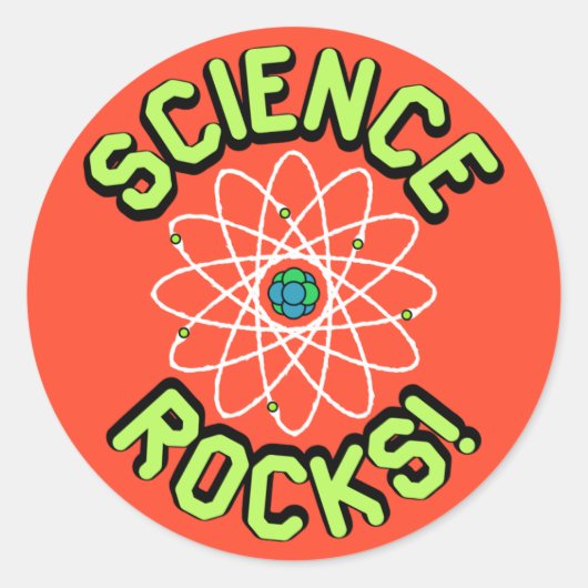Wetenschap rockt! Stickers (Voorkant)
