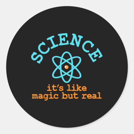 Wetenschap Ronde Sticker (Voorkant)