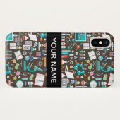 Wetenschap / scheikunde patroon Case-Mate iPhone case (Achterkant (horizontaal))