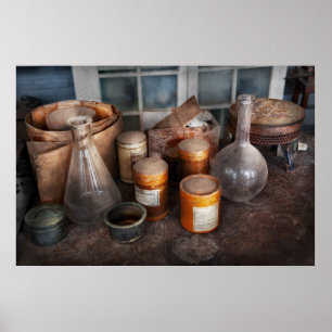 Wetenschap - Scheikundige - Klaar voor experiment Poster