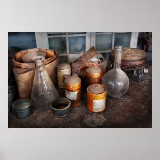 Wetenschap - Scheikundige - Klaar voor experiment Poster (Voorkant)