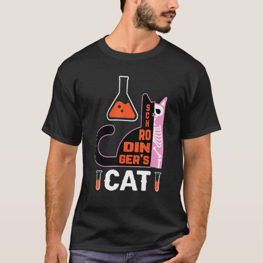 Wetenschap Schrödingers Kat T-shirt (Voorkant)